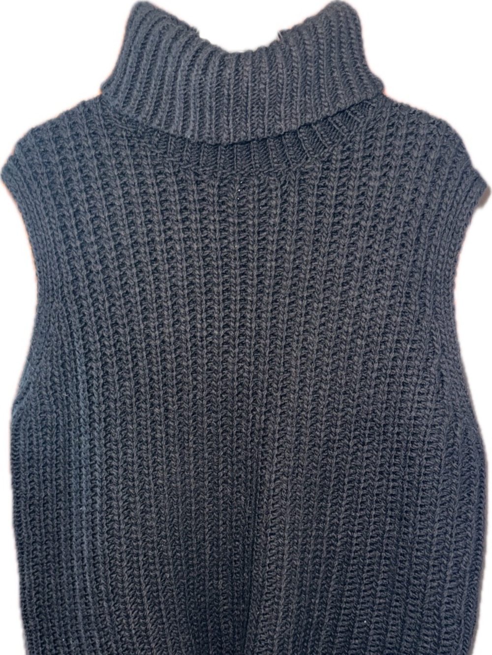 H&M Cable Knit Sleevless Turtleneck